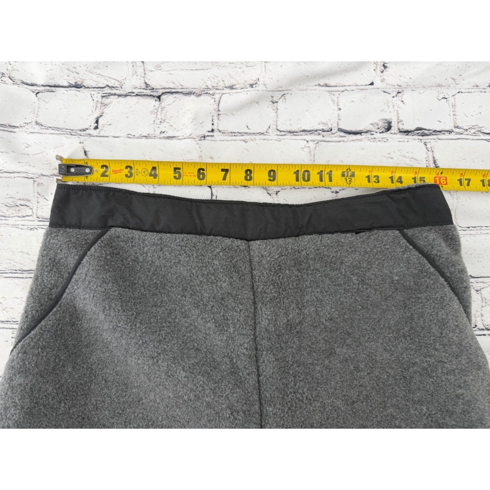 Vintage LL‎ Bean Gray Fleece Pants Full Side Zip Women's Size L Made in USA - Picture 5 of 7